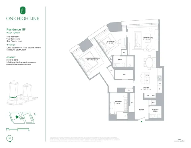 $3,540,000 | 500 West 18th Street, Unit WEST 11F | Chelsea