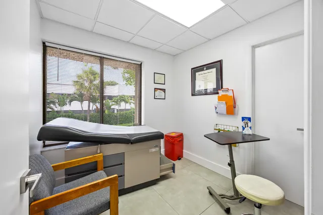 a room with furniture and a window