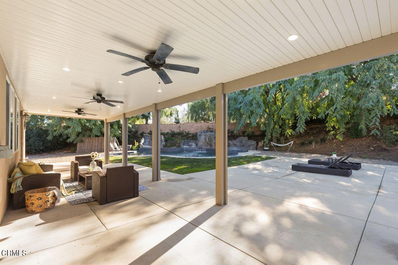 11249 Figtree Terrace Road Corona, CA 92883 - Photo 33 of 53 a view of a patio with a backyard