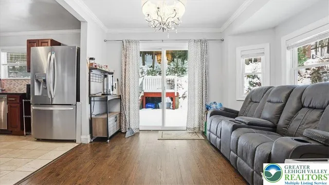 a view of a hallway with workspace