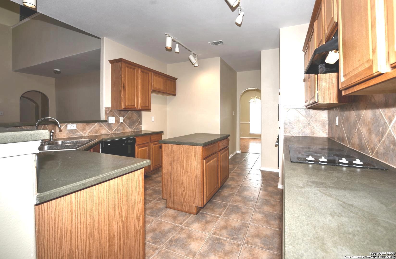 25303 Mesa Ranch San Antonio, TX 78258 - Photo 30 of 54 a kitchen with stainless steel appliances a sink stove and cabinets