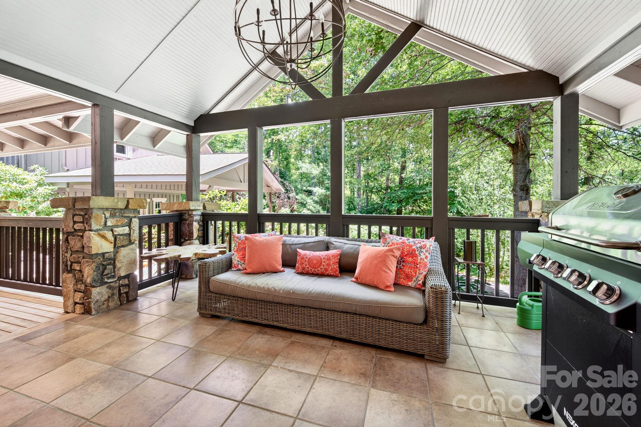 235 Bull Creek Road Asheville, NC 28805 - Photo 16 of 47 a outdoor living and patio area with furniture