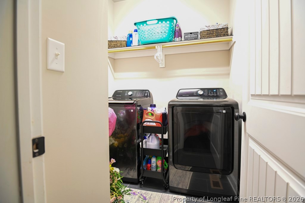 95 Valley Brook Lane Spring Lake, NC 28390 - Photo 19 of 34 a close up of a washer and dryer