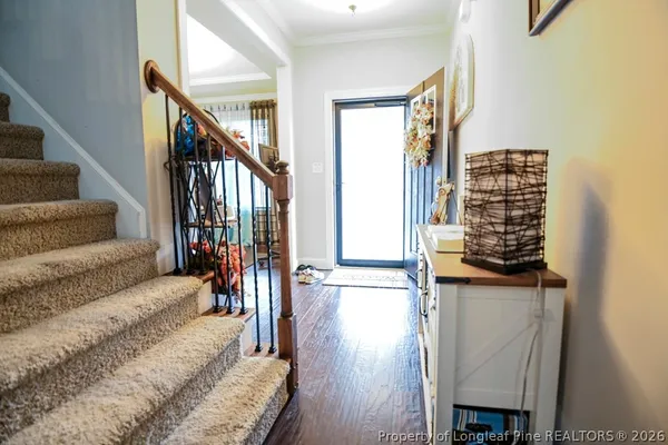 a view of livingroom with furniture and wooden floor