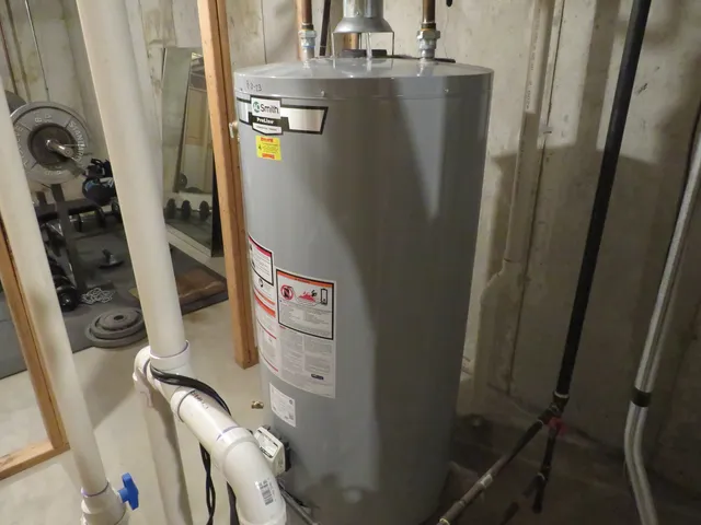 a close view of water heater car