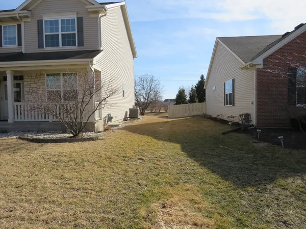 a backyard of a house