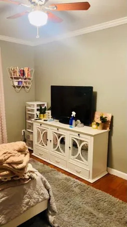 a utility room with a stove