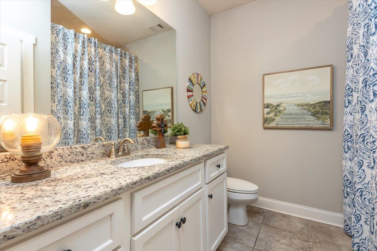 608 Cypress Run Cove Collierville, TN 38017 - Photo 23 of 40 Bathroom featuring vanity and curtained shower