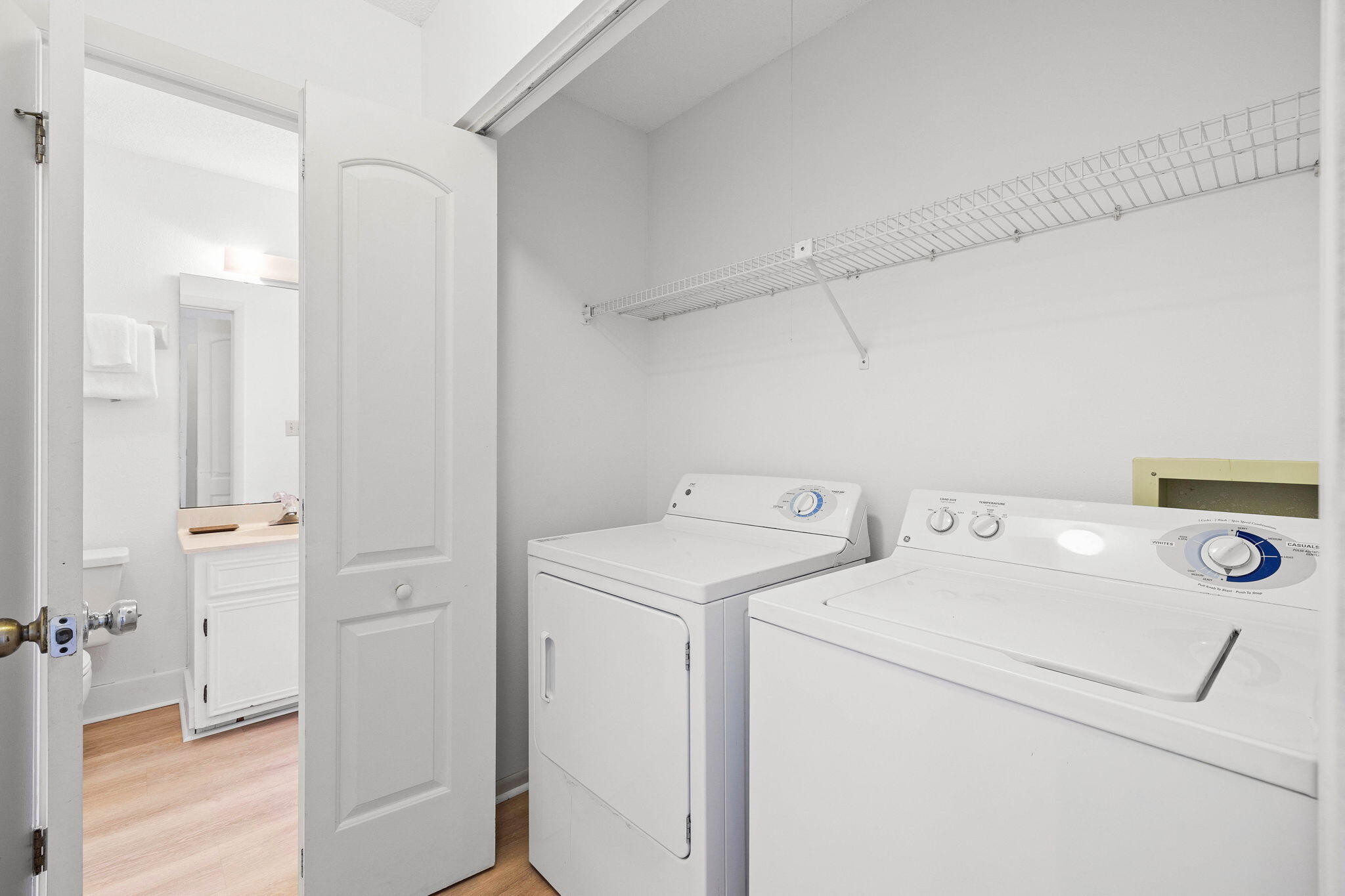 439 Linkside Circle Miramar Beach, FL 32550 - Photo 14 of 22 a view of storage and utility room with washer and dryer