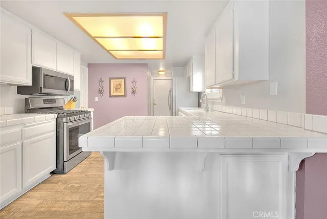 a view of a hallway with a fan