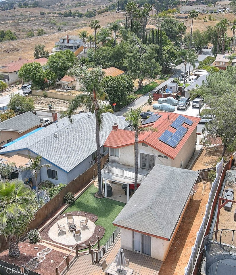 14452 Harvey Lane Riverside, CA 92503 - Photo 46 of 50 an aerial view of a house with garden space and street view
