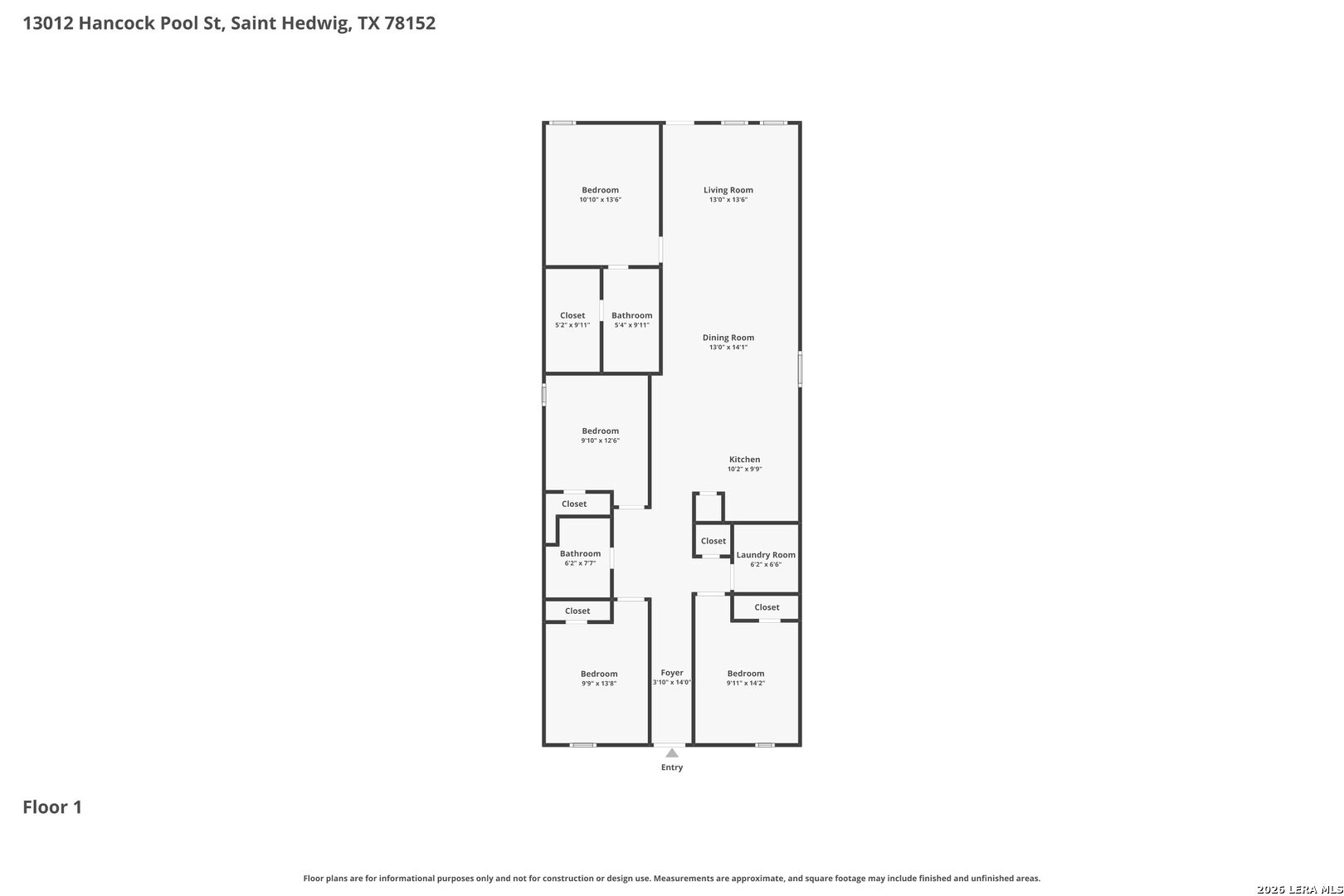 13012 Hancock Pool St. Hedwig, TX 78152 - Photo 2 of 32 a picture of a floor plan