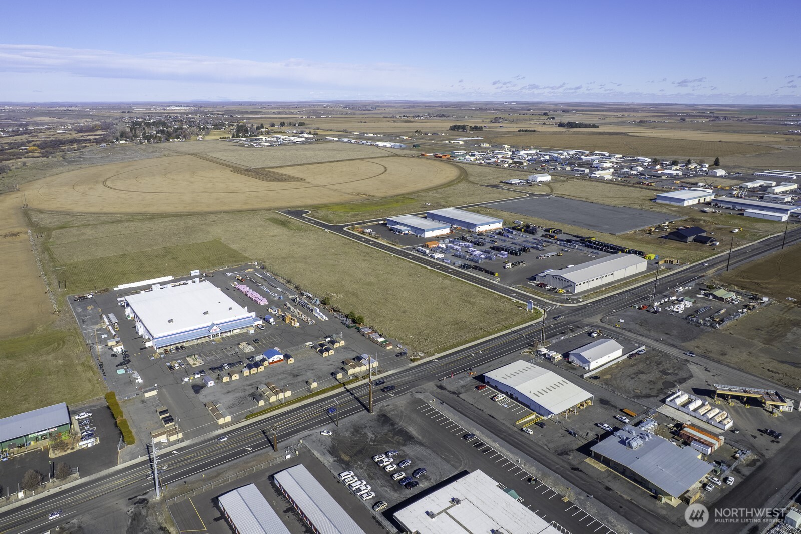 0 East Wheeler Road Moses Lake, WA 98837 - Photo 9 of 12 an aerial view of a city