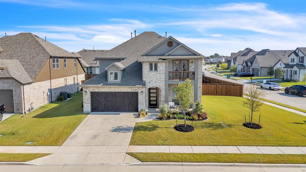 a front view of a house with swimming pool