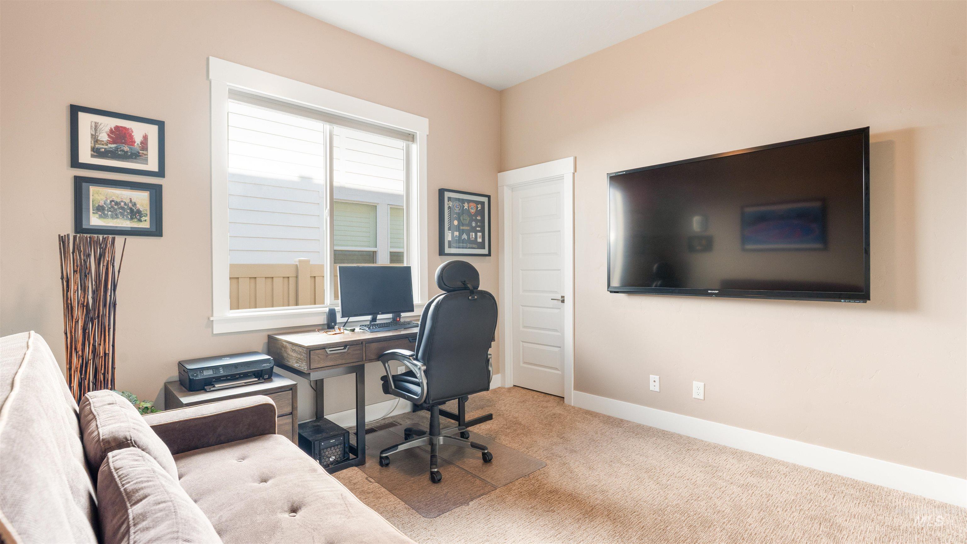4676 South Abbot Meridian, ID 83642 - Photo 34 of 49 Home office with light carpet and baseboards
