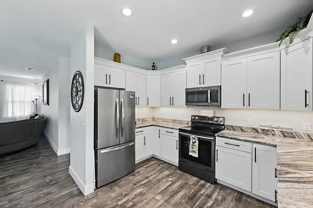 a view of an outdoor space and a lake view