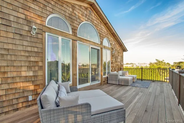 a view of balcony with couch
