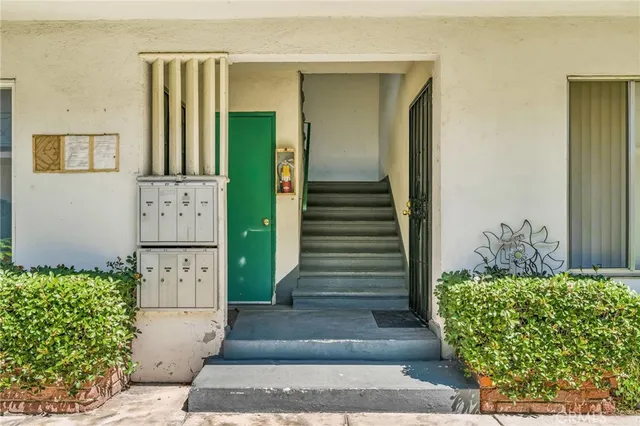 a view of a entryway door of the house
