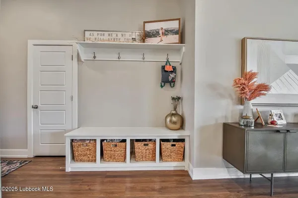 a room with a table and chair