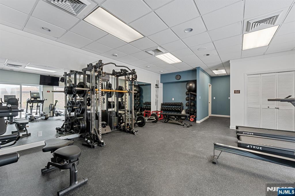 300 Gorge Road, Unit 25 Cliffside Park, NJ 07010 - Photo 31 of 45 a view of a room with gym equipment
