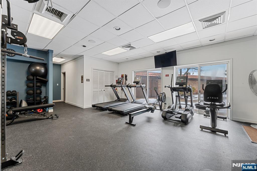300 Gorge Road, Unit 25 Cliffside Park, NJ 07010 - Photo 32 of 45 a view of a room with gym equipment