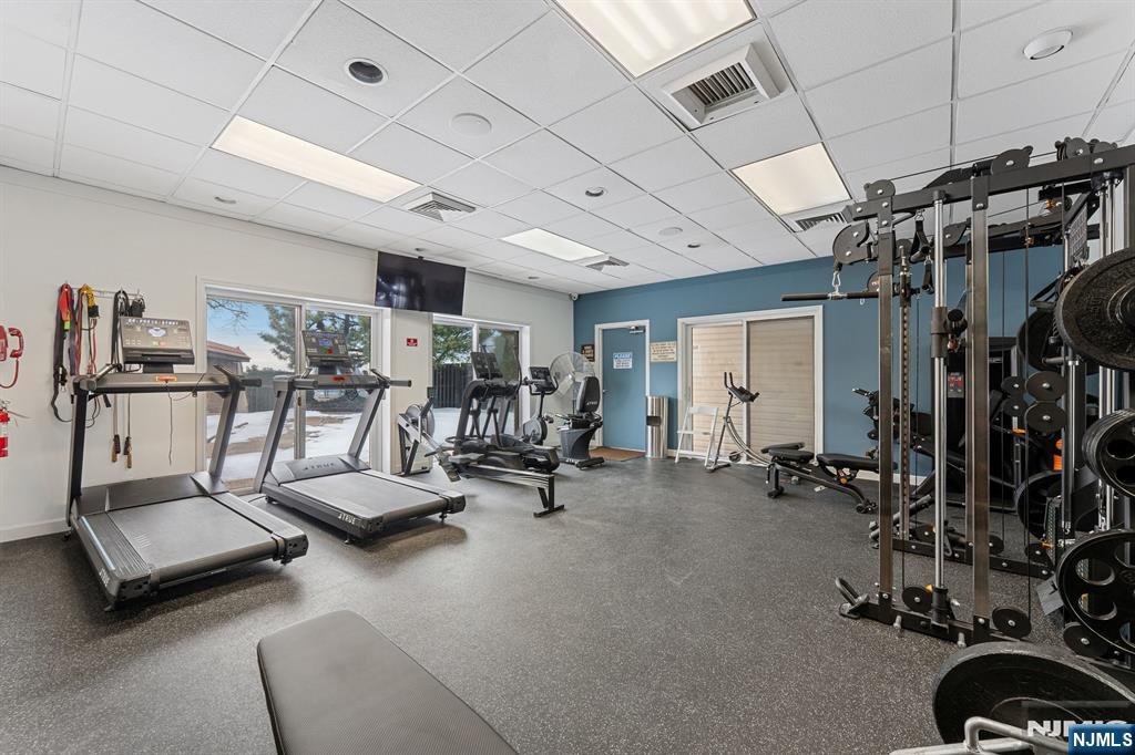 300 Gorge Road, Unit 25 Cliffside Park, NJ 07010 - Photo 33 of 45 a view of a room with gym equipment