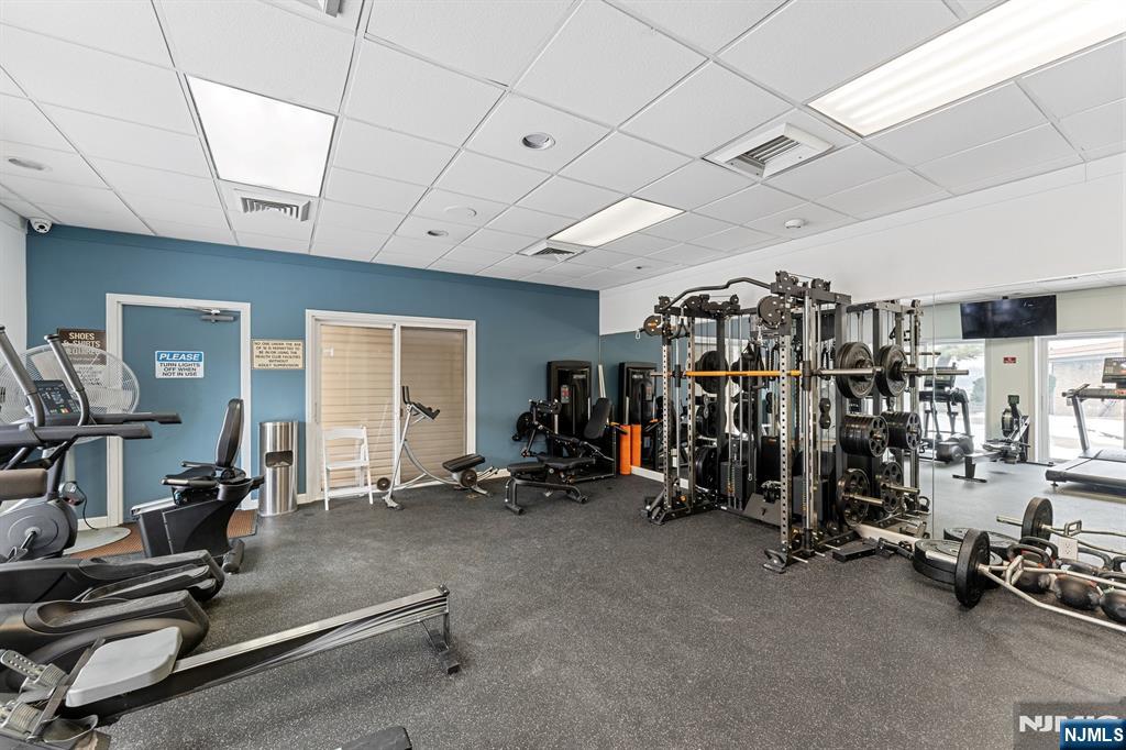 300 Gorge Road, Unit 25 Cliffside Park, NJ 07010 - Photo 34 of 45 a view of a room with gym equipment