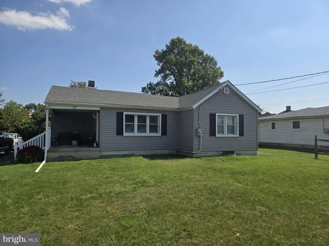 a house view with a garden space