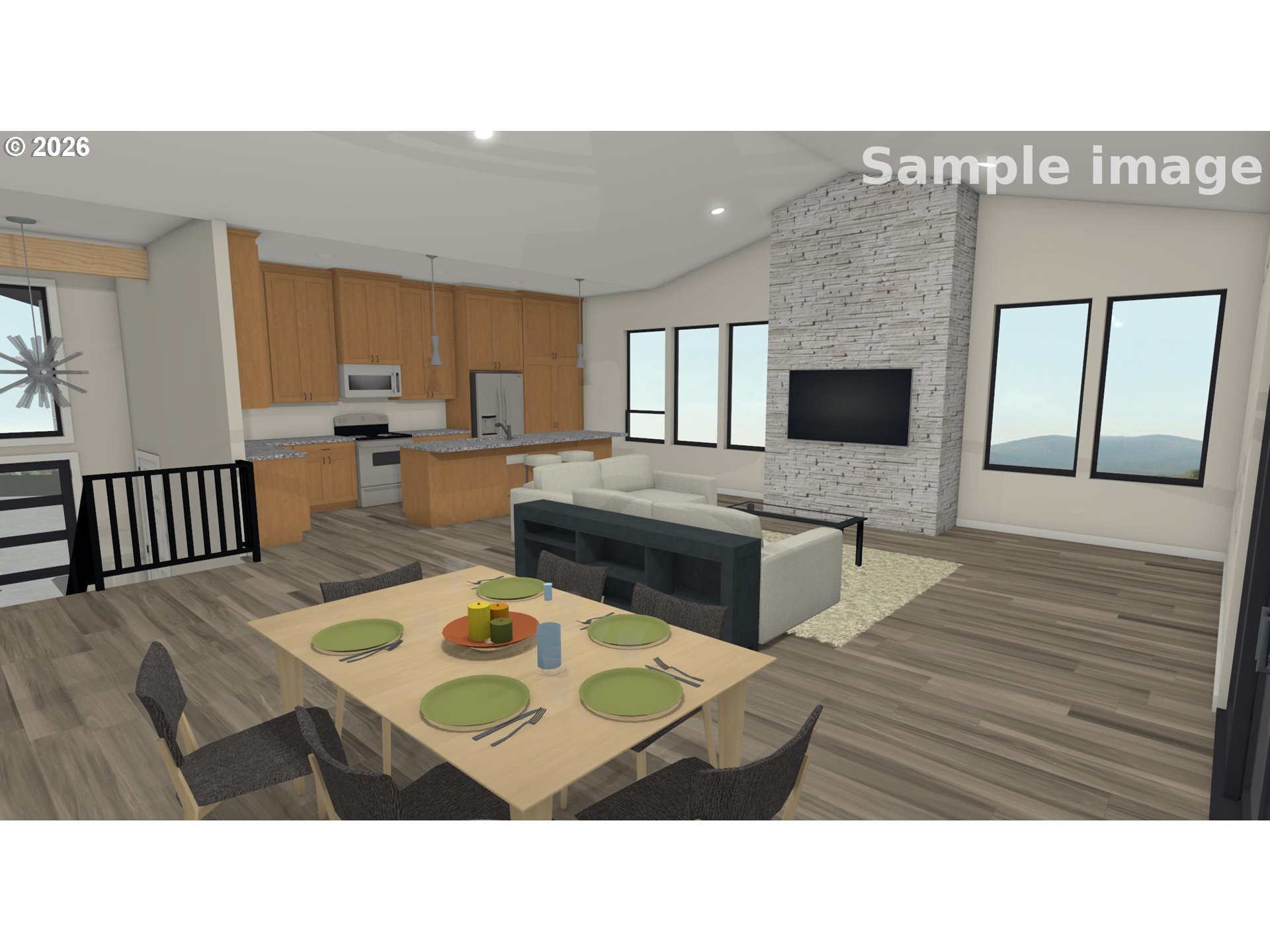 337 Taylor Road Kalama, WA 98625 - Photo 3 of 20 a black and white photo of a living room