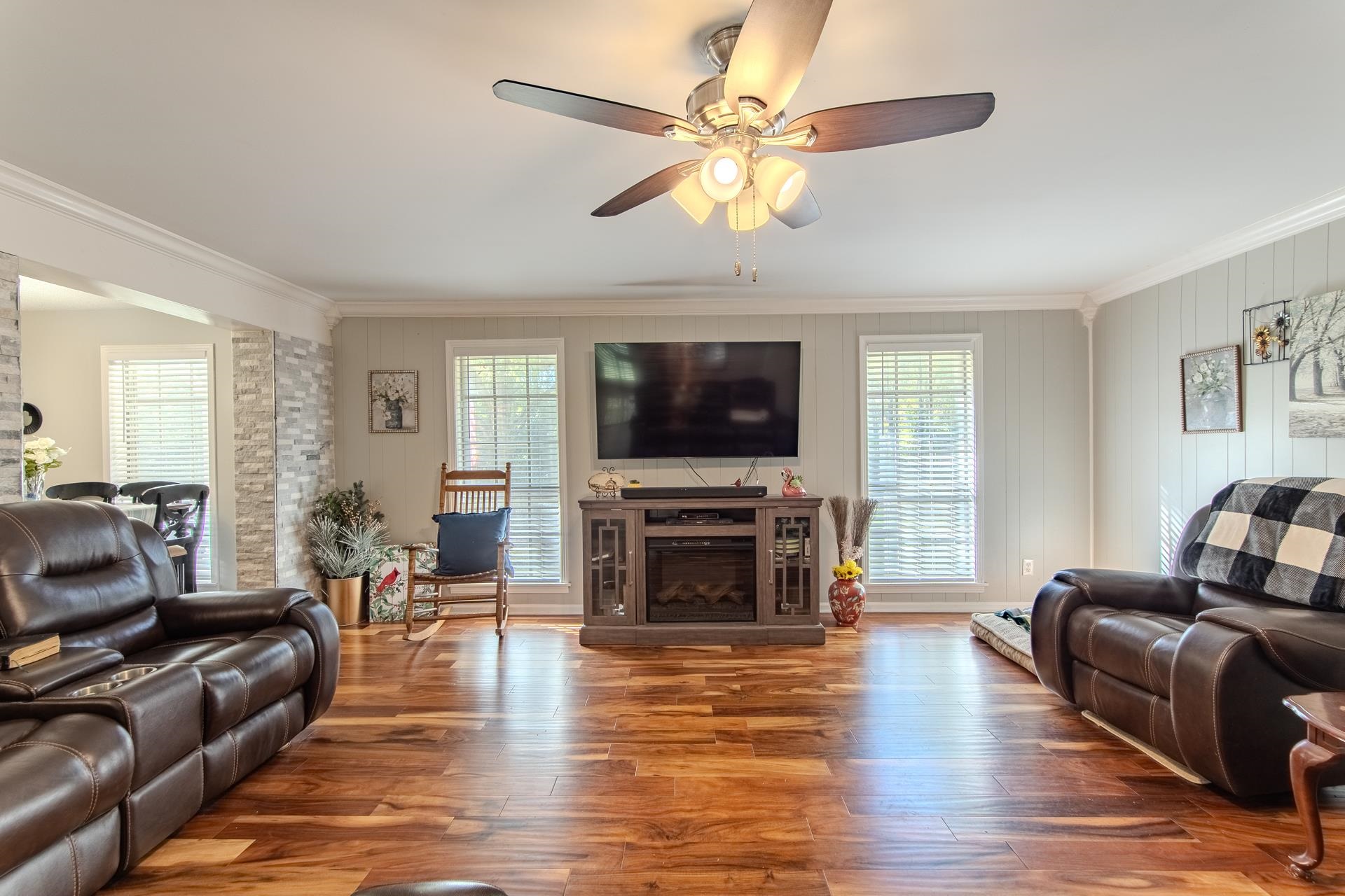 3095 Buster Road Middleton, TN 38052 - Photo 6 of 36 a living room with furniture and a flat screen tv