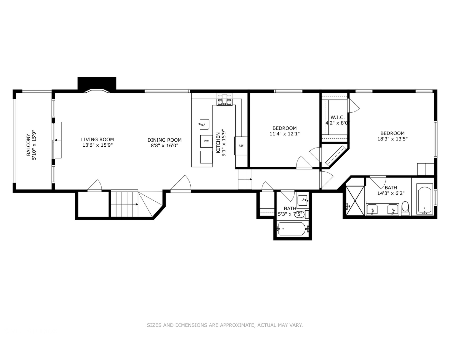 858 West Diversey Parkway, Unit 1W Chicago, IL 60614 - Photo 19 of 20 a picture of a floor plan