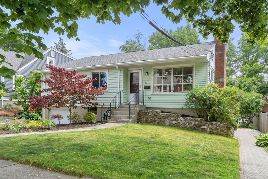 92 Oakdale Road Newton, MA 02459 - Photo 1 of 21 front view of a house with a yard