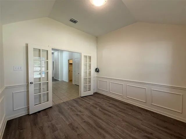 wooden floor in an empty room