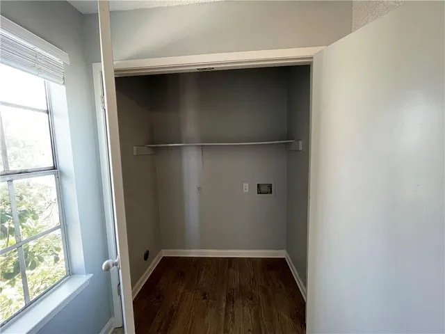 a view of a walk in closet