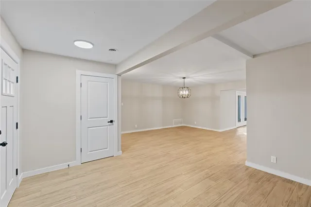 wooden floor in an empty room