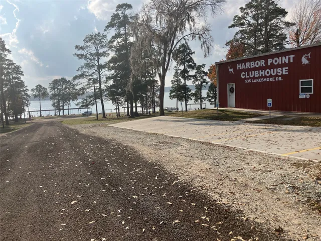 a view of a park with swings