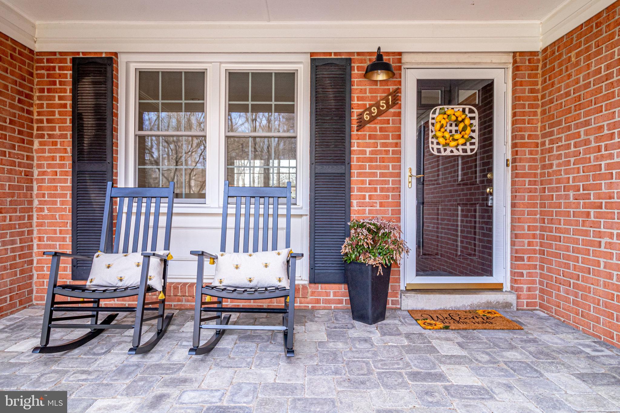 6951 Cottontail Court Springfield, VA 22153 - Photo 3 of 72 Stone paver porch w/Anderson storm door.