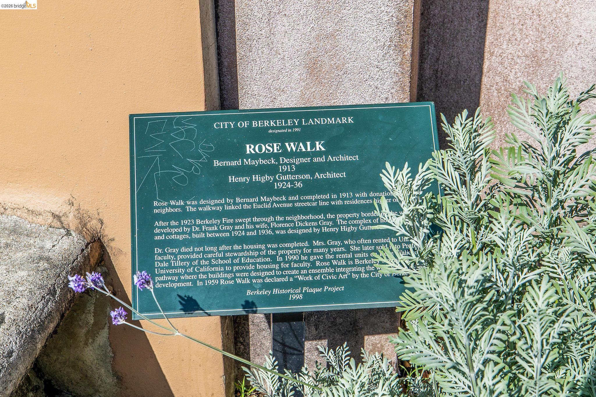 2501 Rose Walk Berkeley, CA 94708 - Photo 6 of 60 a sign on the side of a building