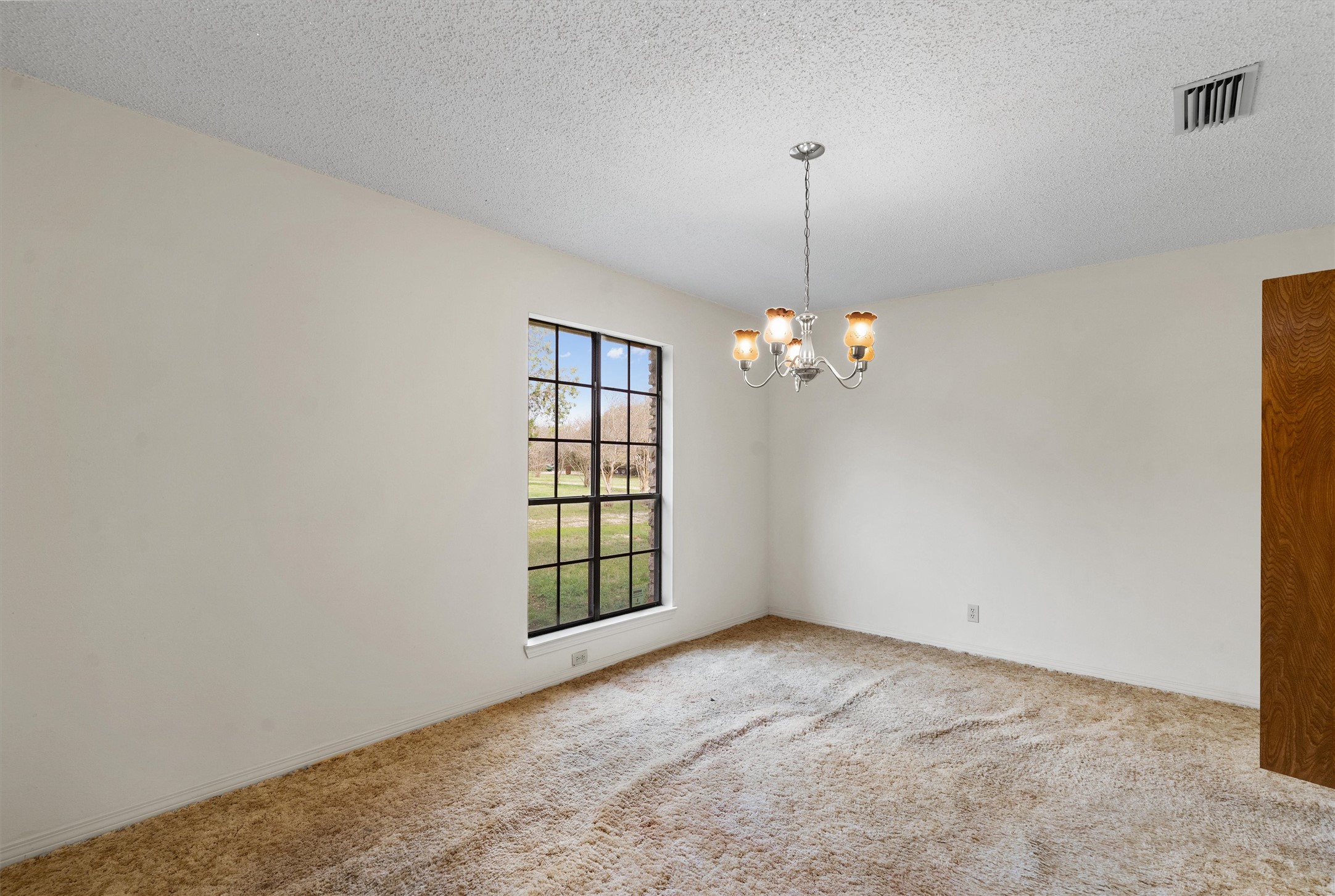 422 Patricia Road Georgetown, TX 78628 - Photo 8 of 39 an empty room with windows and ceiling fan