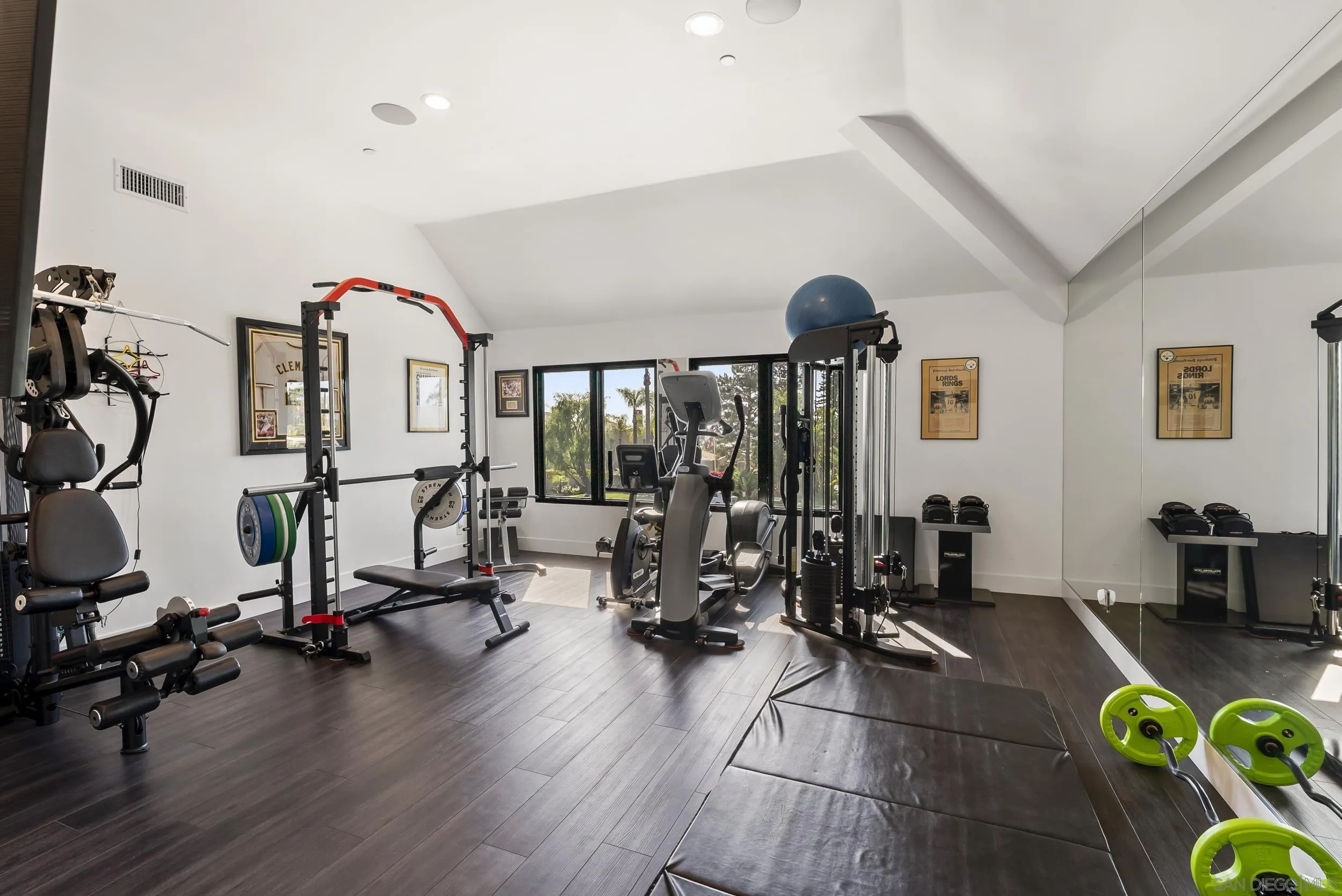 6850 Avenida De La Ronda Rancho Santa Fe, CA 92067 - Photo 26 of 40 a view of a room with gym equipment
