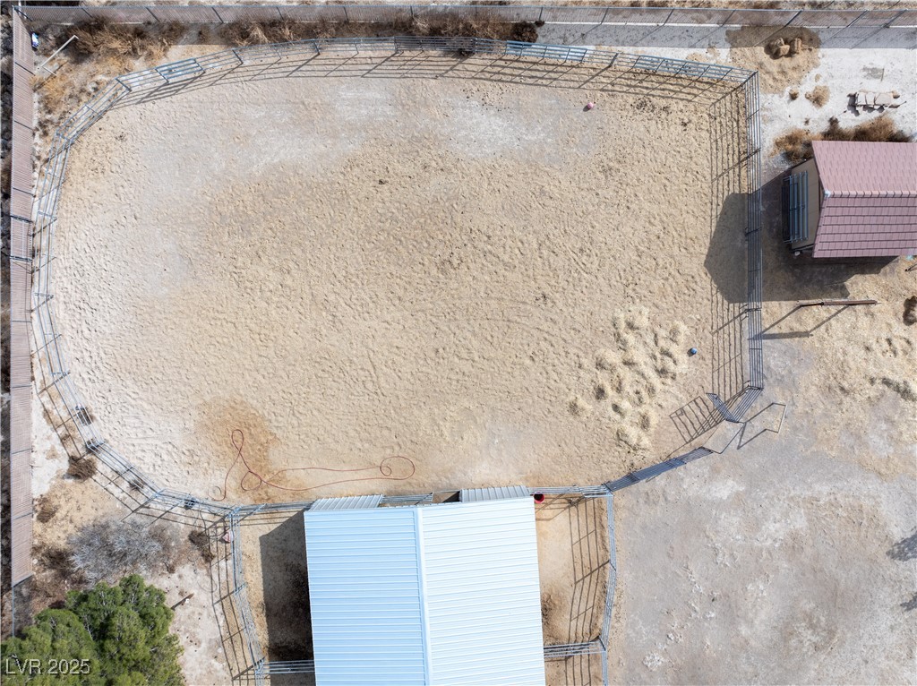 3581 Ranger Way Pahrump, NV 89048 - Photo 7 of 57 Bird's eye view, equestrian ring