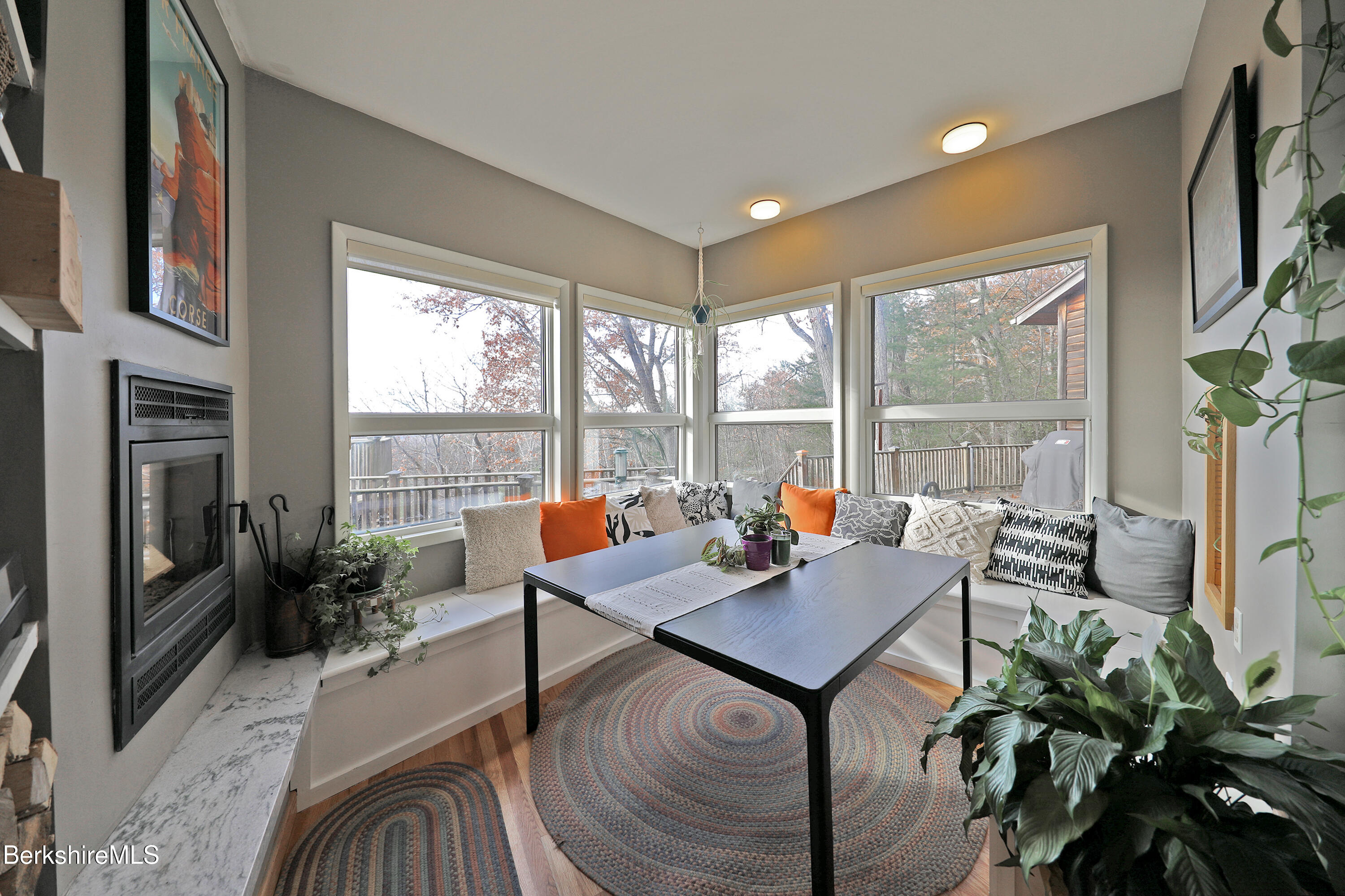 126 Temple Road New Lebanon, NY 12125 - Photo 12 of 70 a living room with furniture and a flat screen tv