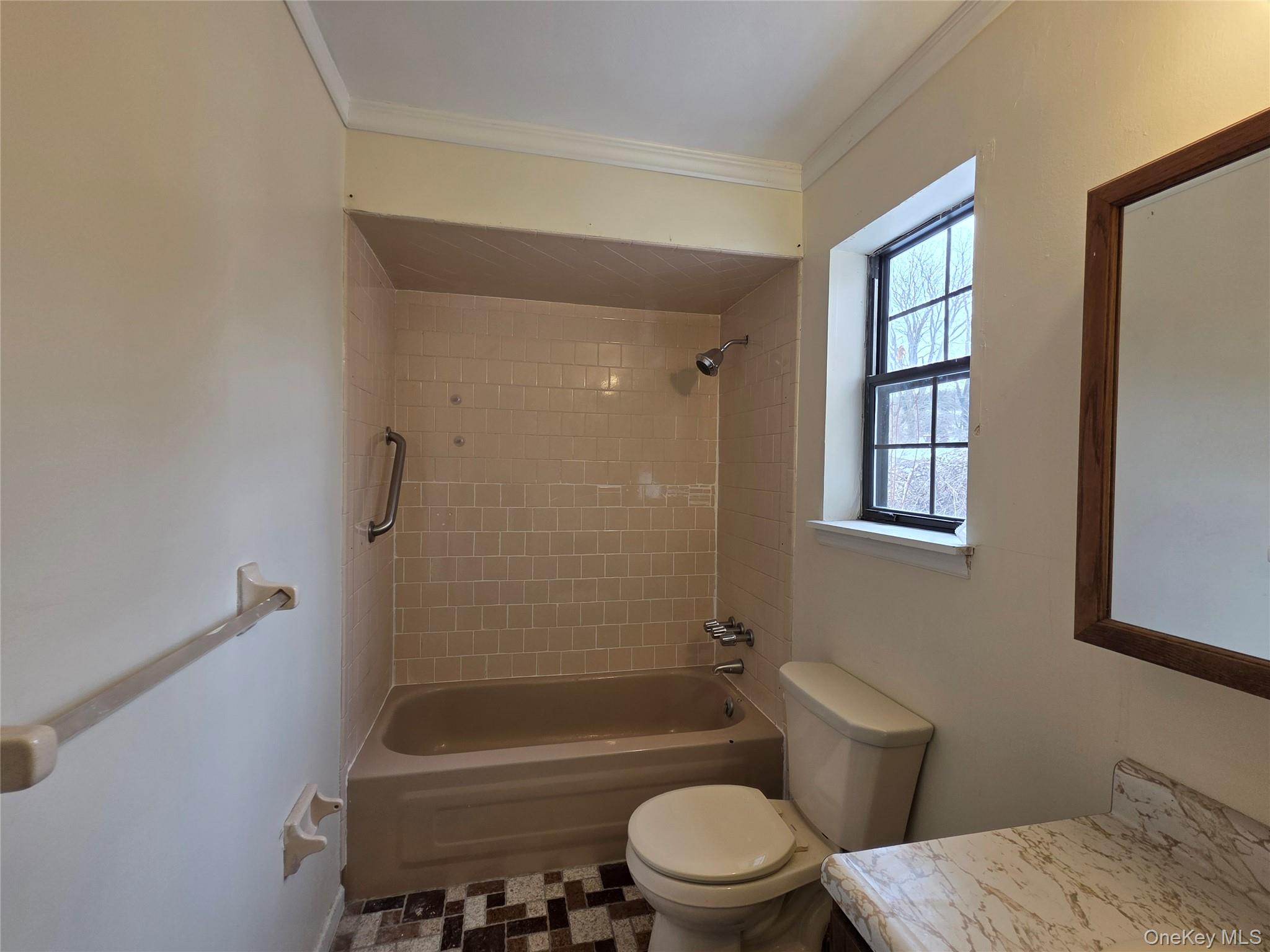 234 Prospect Road, Unit 2 Monroe, NY 10950 - Photo 6 of 19 a bathroom with a toilet a sink and bathtub