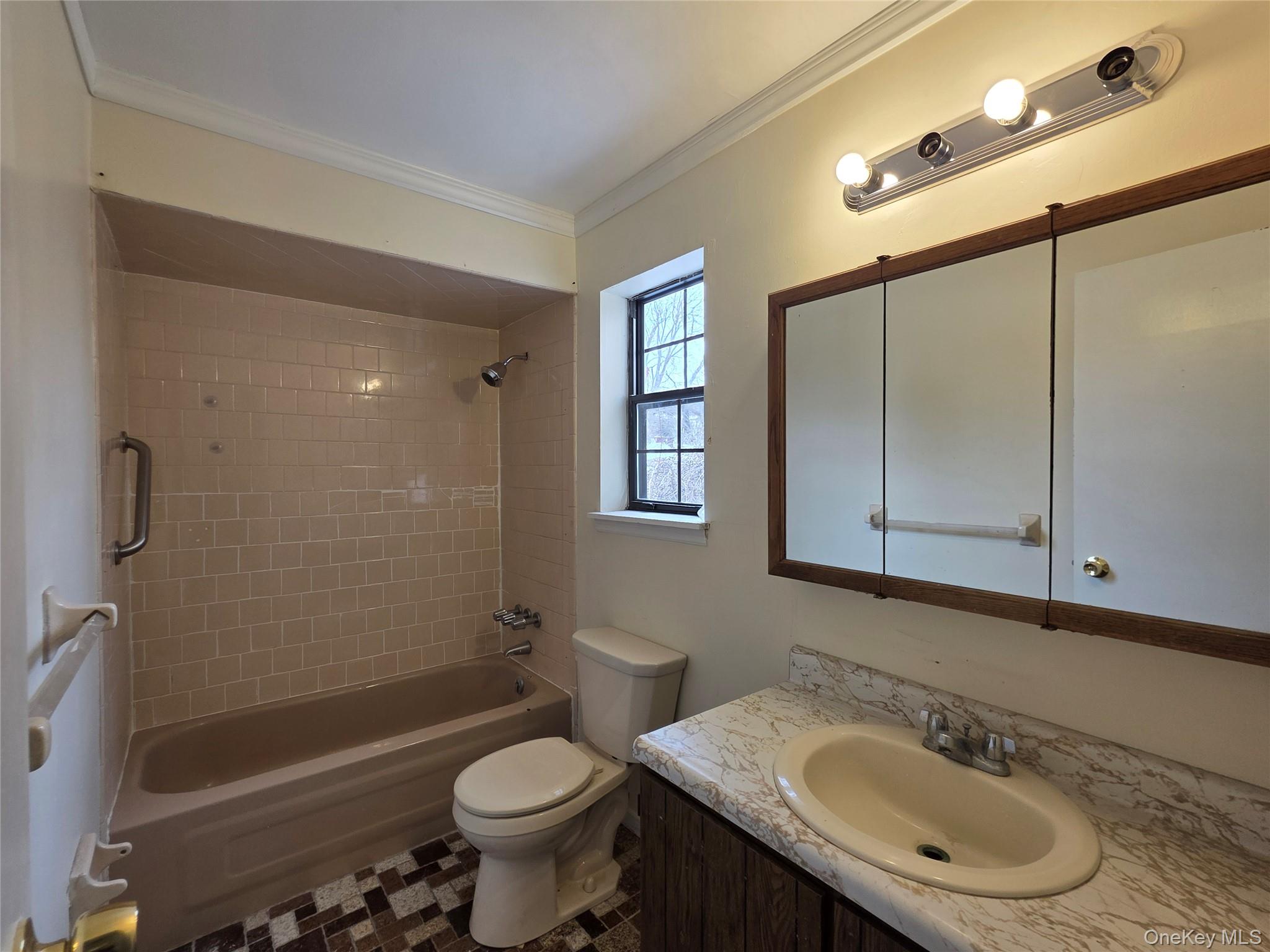 234 Prospect Road, Unit 2 Monroe, NY 10950 - Photo 7 of 19 a bathroom with a sink toilet a mirror and shower
