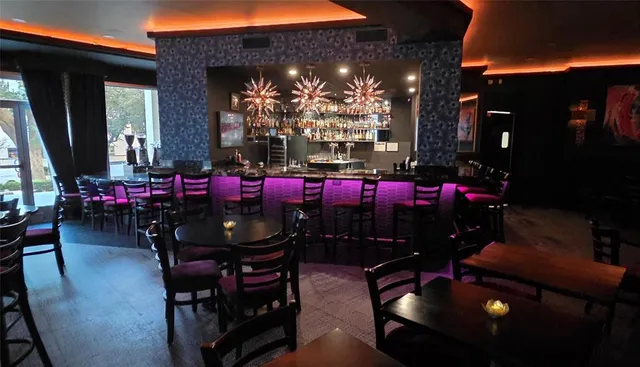 a outdoor living space with furniture