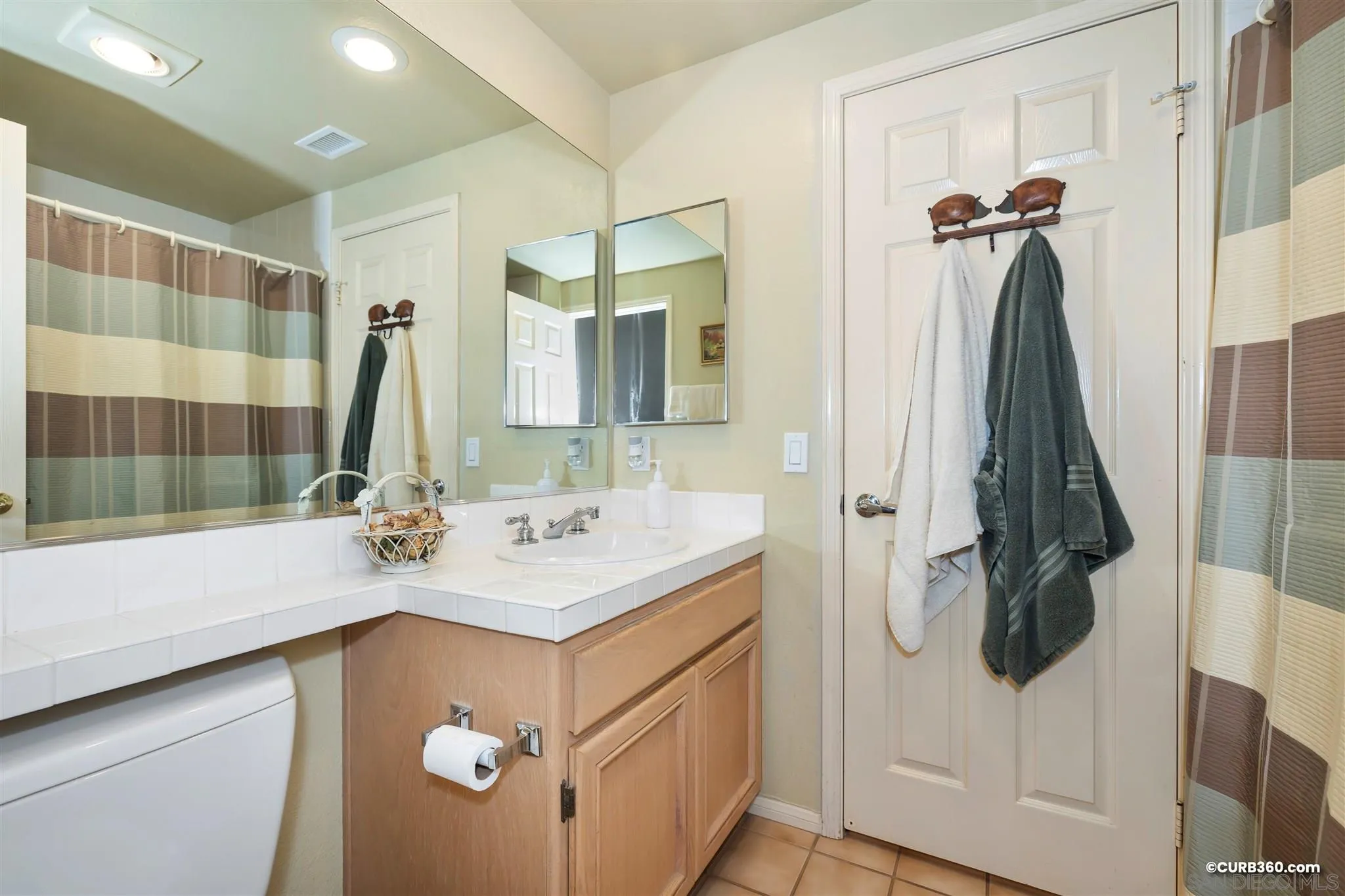 2520 Tompau Place Alpine, CA 91901 - Photo 17 of 41 a bathroom with a sink and mirror