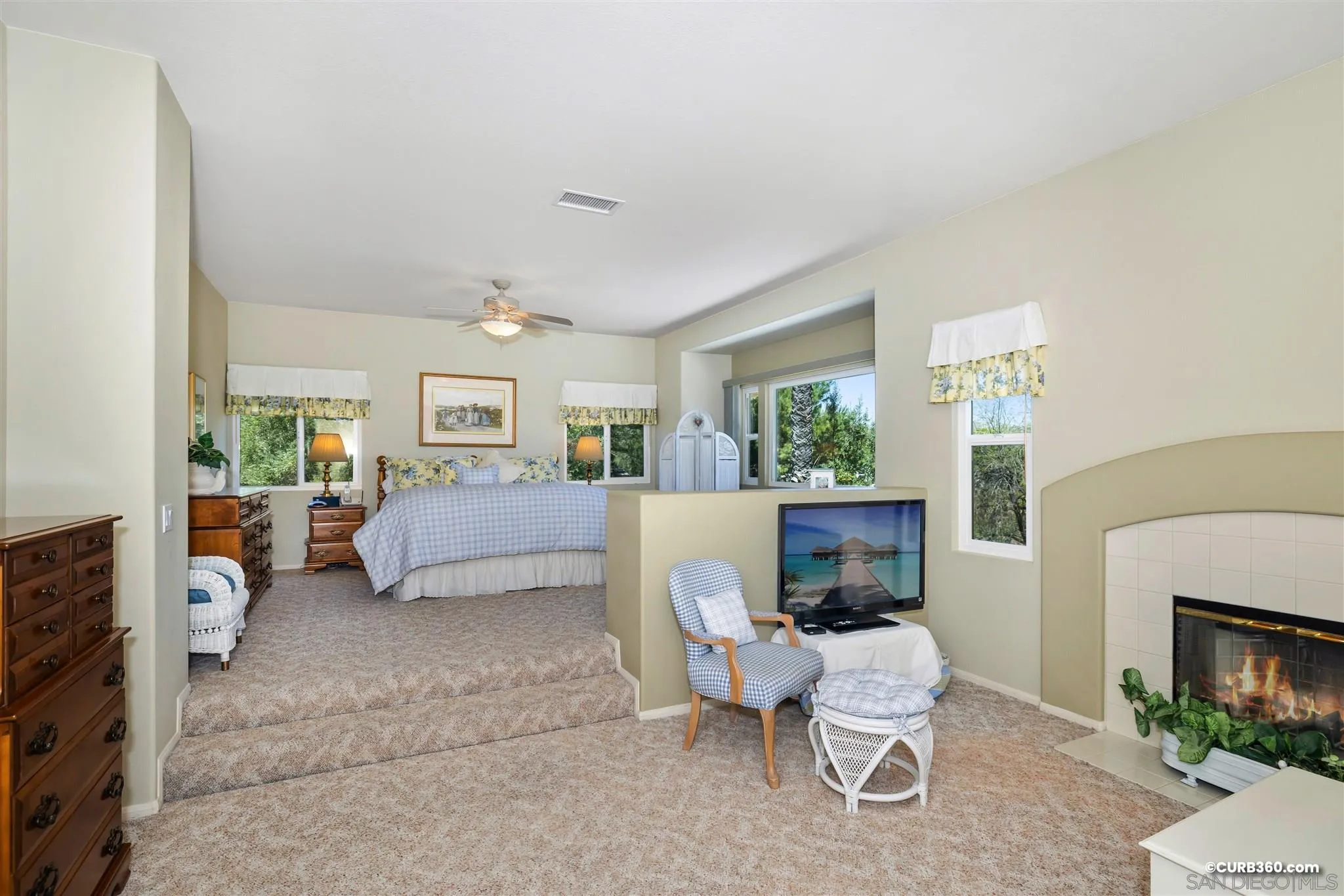 2520 Tompau Place Alpine, CA 91901 - Photo 21 of 41 a living room with furniture and a fireplace