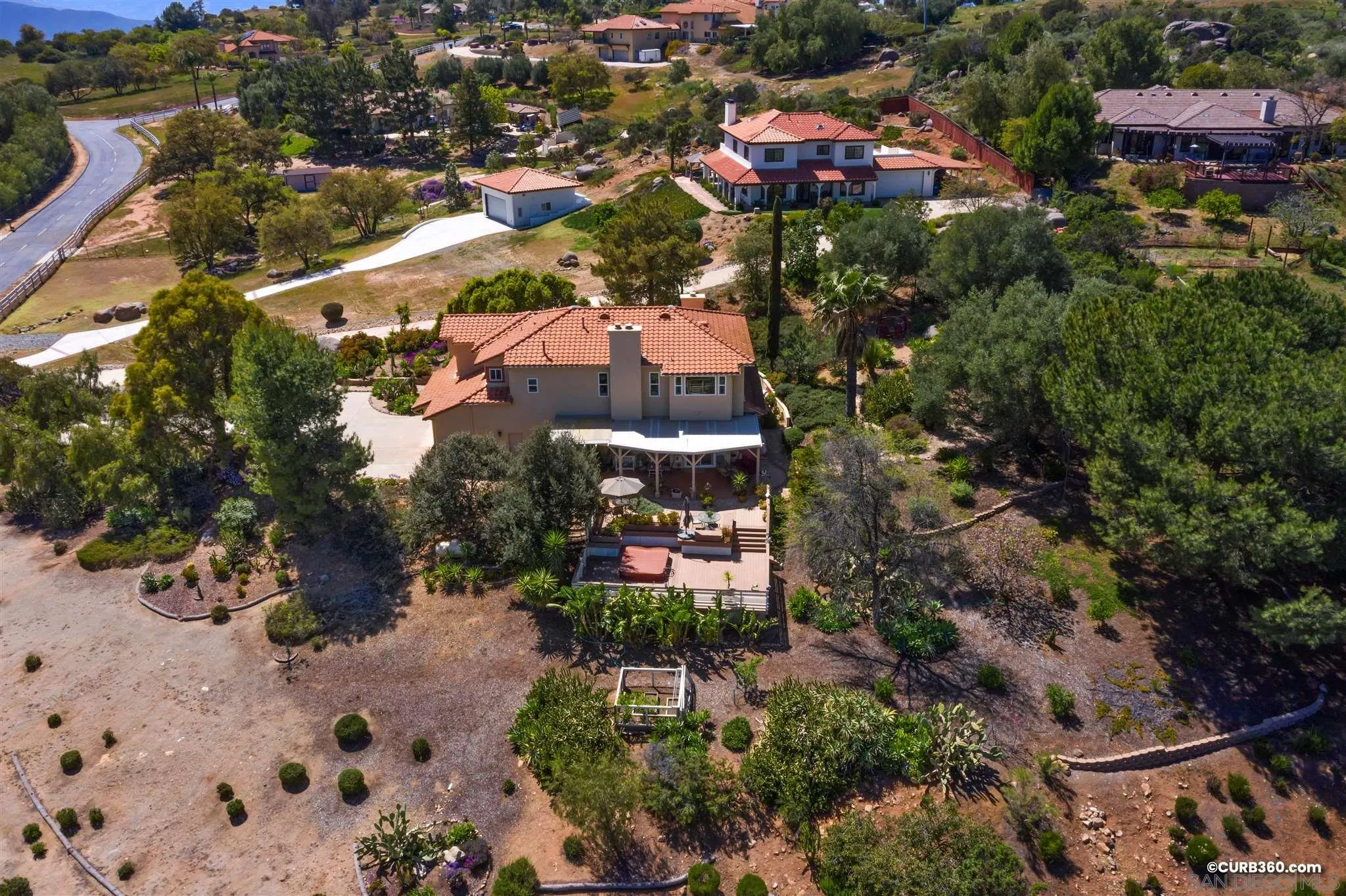 2520 Tompau Place Alpine, CA 91901 - Photo 37 of 41 an aerial view of a houses with outdoor space