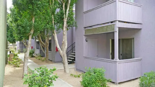 a view of an chairs and tables in the patio