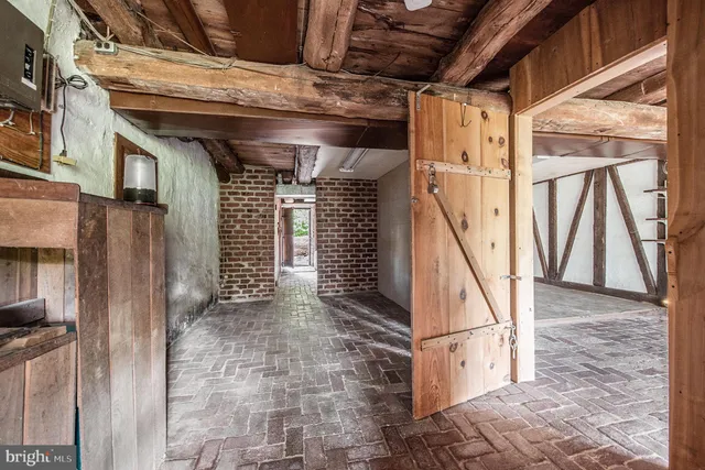 a bathroom with a shower curtain